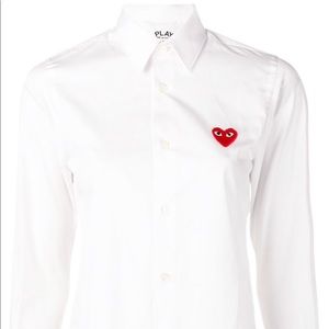 Comme des Garcons PLAY button down / NWT
